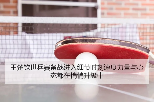 王楚钦世乒赛备战进入细节时刻速度力量与心态都在悄悄升级中